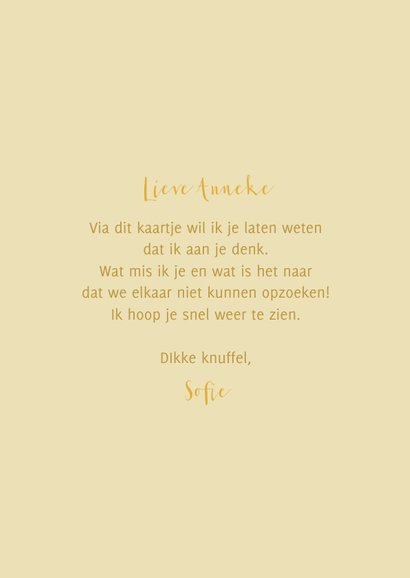 Zomaar kaart trend met gele droogbloemen in vaas 3