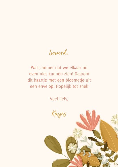 Zomaar kaartje een bloemetje uit een envelop 3