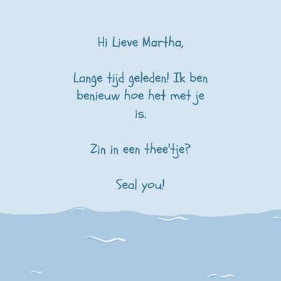 Zomaar kaartje SEAL you later! 3