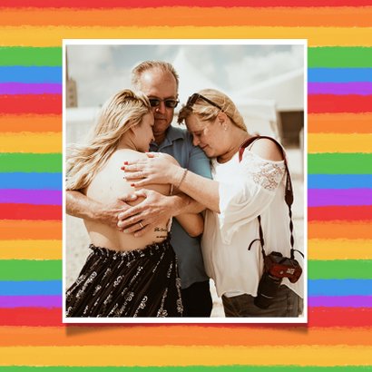 Zomaar kaartje trots op jou LGBTQ regenboog 2