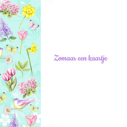 Zomaar voorjaarsbloemen vogeltje 2
