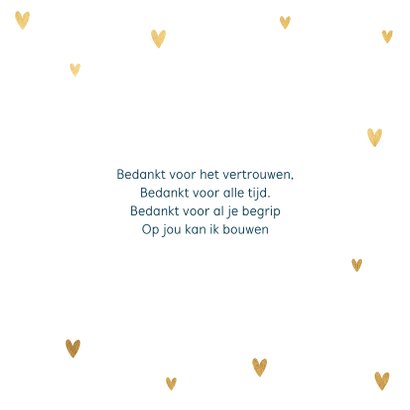 Zomaarkaart gouden hartjes 3