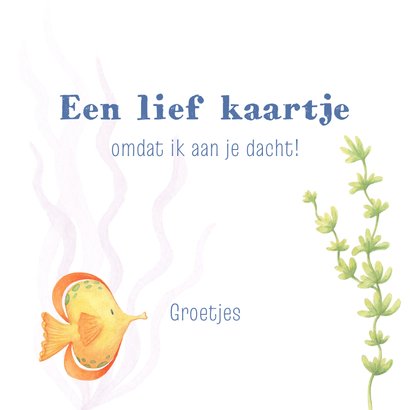 Zomaarkaart met lieve vissen 3