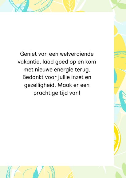 Zomerse kaart met limonade 3