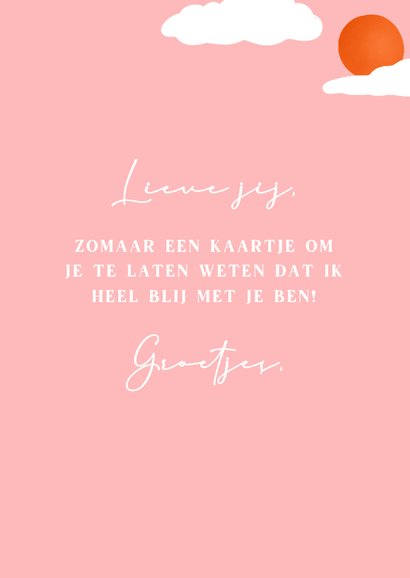 Zomerse wenskaart paddleboard lieve groetjes 3