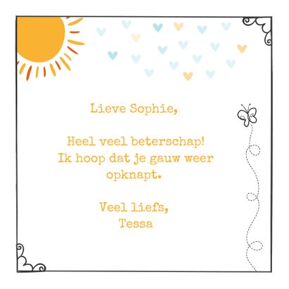 Zonnestraal - Beterschap 3