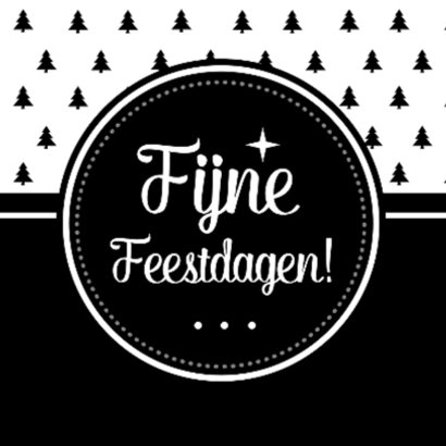 Zwart Wit kerstbomen Tekst 2