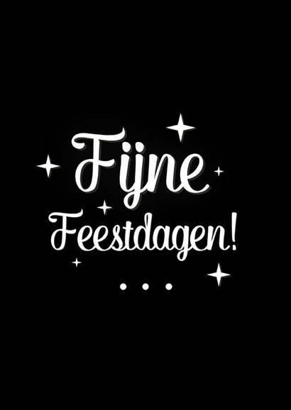 Zwart wit kerstkaart driehoekjes 2