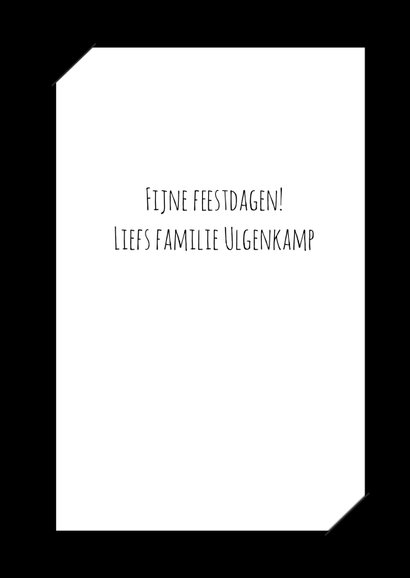 Zwart wit kerstkaart driehoekjes 3