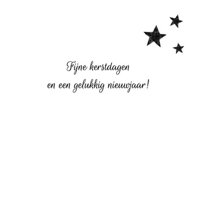 Zwartwit kerstkaart kerstboom 3