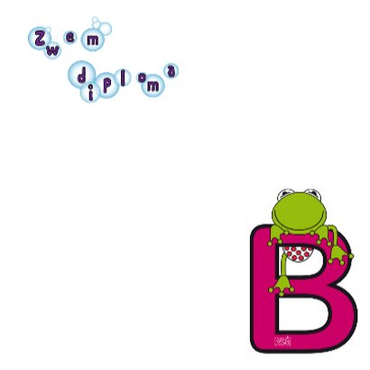 Zwemdiploma B meisjes 3