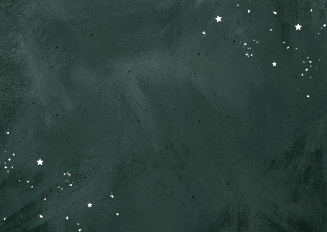 Communie uitnodiging jongen stijlvol groen goud sterren foto Achterkant