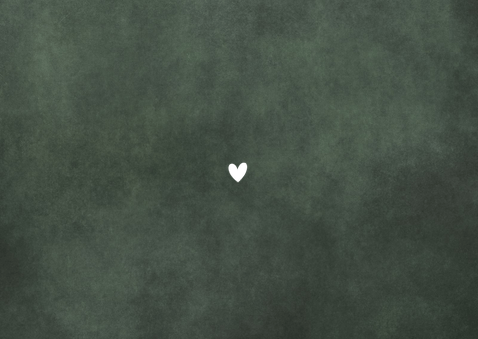 Minimalistisch geboortekaartje met goudfolie stijlvolle naam Achterkant