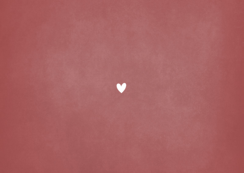 Minimalistisch stijlvol geboortekaartje met foliedruk naam Achterkant