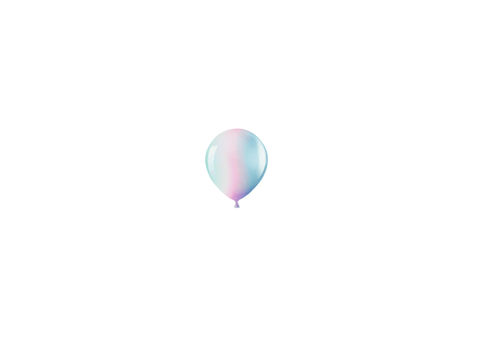 Uitnodiging holografisch ballonnen foto spetters verjaardag Achterkant