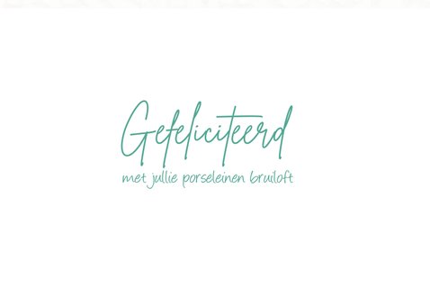 20 jaar getrouwd - Porselein 3