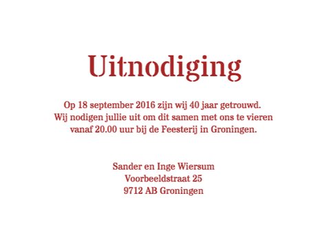 40 jaar getrouwd met letters 3