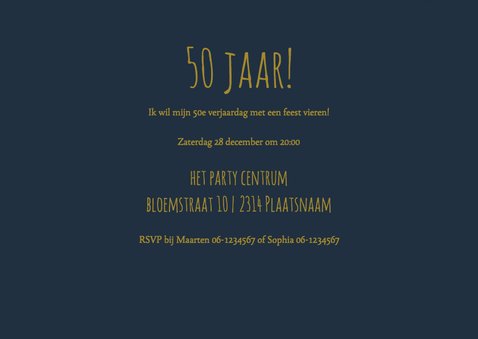 50 jaar verjaardag feestje sterren nacht 3