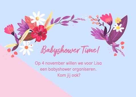 Babyshower Time bloemen 2