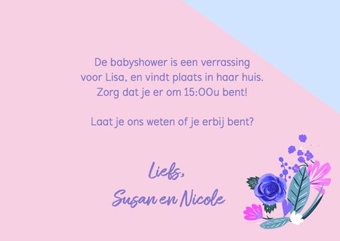 Babyshower Time bloemen 3