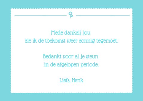 Bedank kaart Eigen Foto Neutraal 3