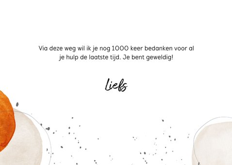Bedankkaart 1000 x bedankt 3