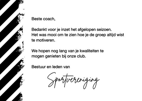Bedankkaart bedankt coach 3