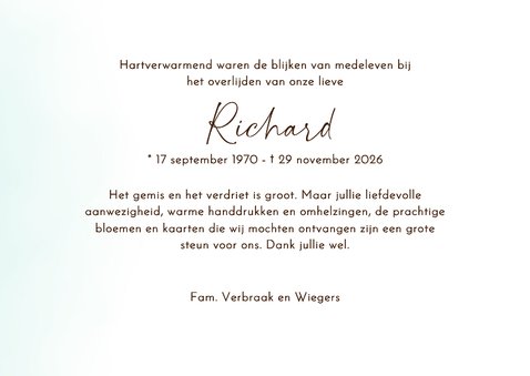 Bedankkaart berglandschap abstract 3