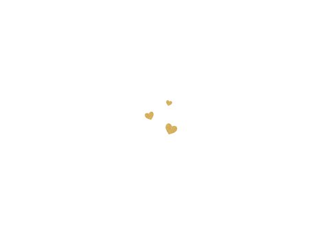 Bedankkaart communie hartjes foto goud stijlvol Achterkant