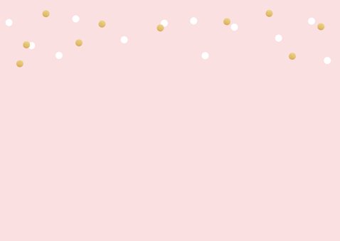 Bedankkaart communie pastel fotostrip confetti 2