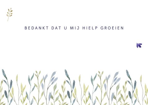 Bedankkaart juf twijgjes 3