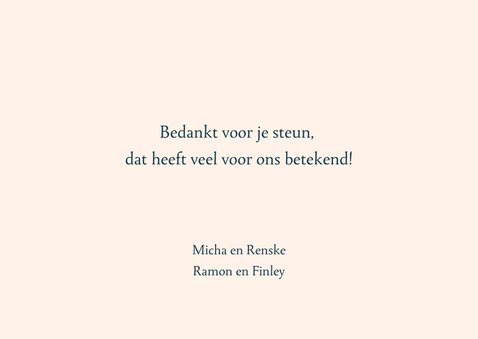 Bedankkaart wilde bloemen blauw 3