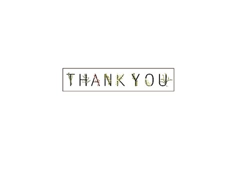 Bedankkaartje Botanical ThankYou 2