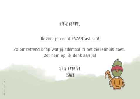 Bedankkaartje FAZANTastisch 3