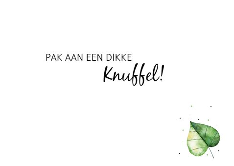 Bedankkaartje: Knuffels en kusjes voor jou! 3