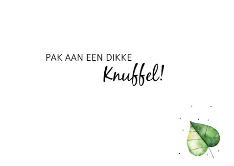 Bedankkaartje: Knuffels en kusjes voor jou! 3