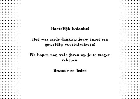 Bedankt voetbal trainer leider scheidsrechter vrijwilliger 3