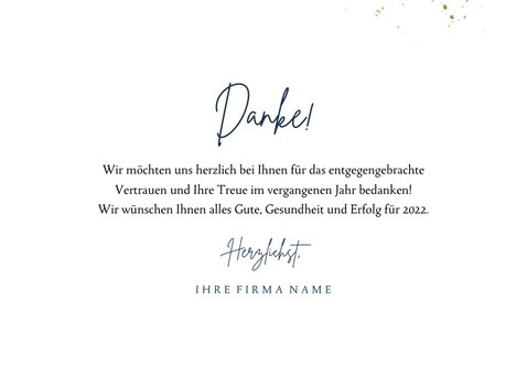 'Best Wishes'-Neujahrskarte 3