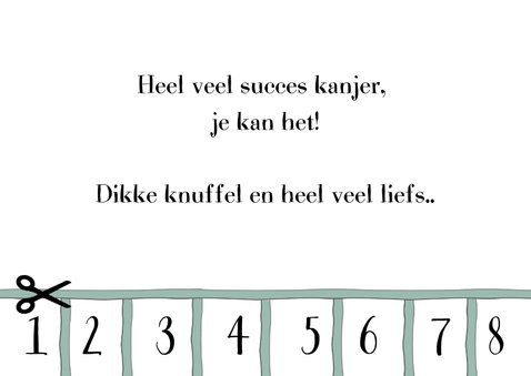 Beterschap Aftellen chemo 3