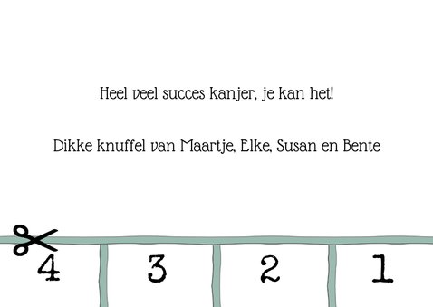 Beterschap Aftellen chemo 3