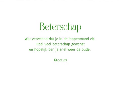 Beterschapskaart algemeen typografisch sparkle groen 3