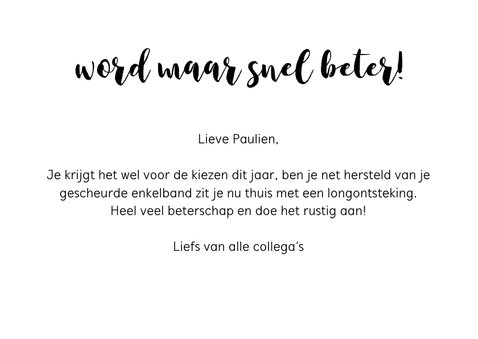 Beterschapskaart - Heel veel beterschap 3