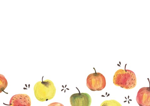 Beterschapskaart kleurige appels 3