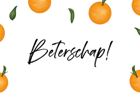 Beterschapskaart met fruit en beterschap 2