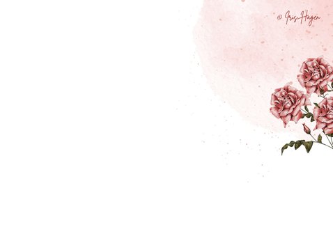 Beterschapskaart met vriendelijke beer en bloemetje 2