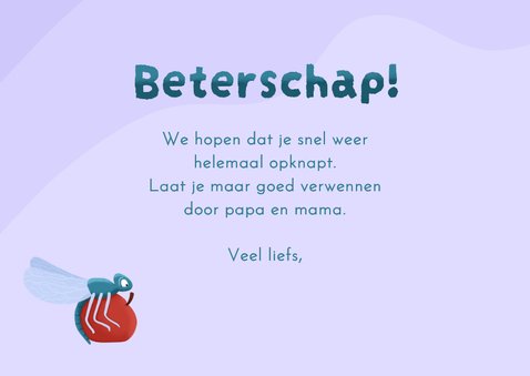 Beterschapskaart springende kikker met libelle 3
