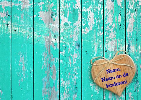 Beterschapskaart Zonnebloem met hart en wens 3