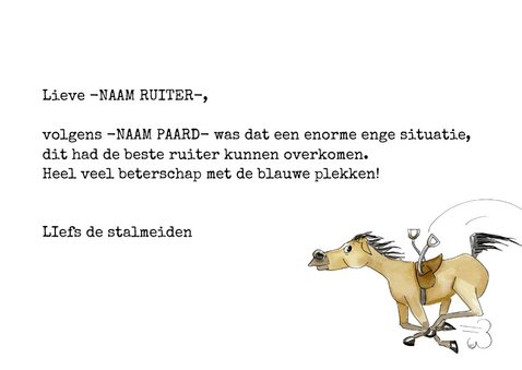 Beterschapskaarten van paard gevallen 3