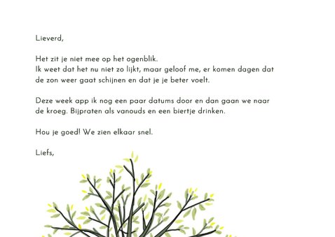 Beterschapskaartje er komen betere tijden 2