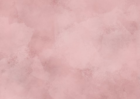 Blanco roze liggende kaart met waterverf Achterkant